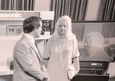Diana Dors & a tv with her on