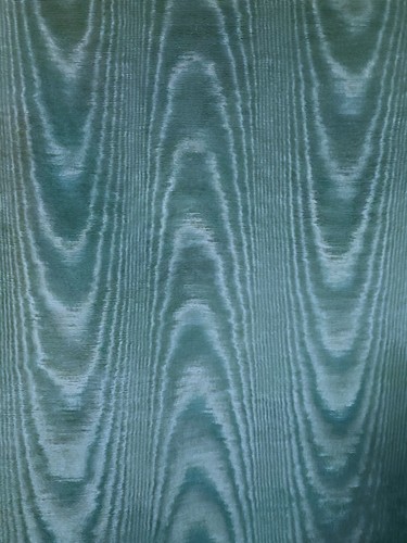Emerald moire wood grain - emerald,