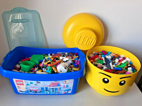 Lego head storage box large - head,