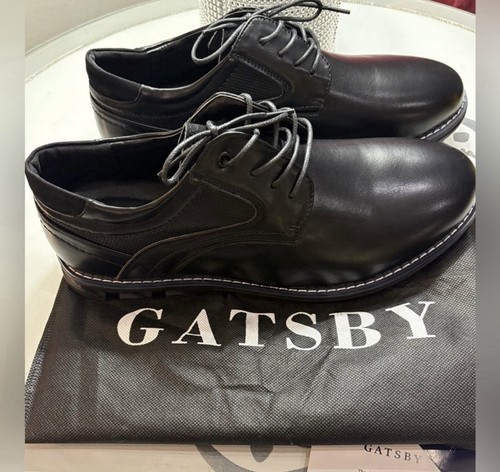 New gatsby black leather - leather, men's