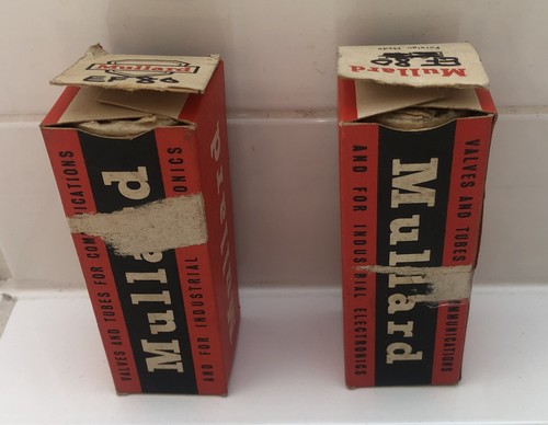 Vintage mullard ef80 valves - ef80, x