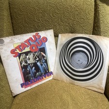 STATUS QUO - PILEDRIVER (1972 LP) 1ST UK PRESS with VERTIGO SWIRL LABELS & INNER