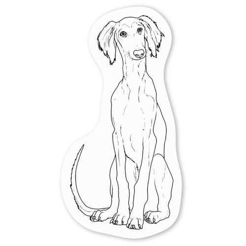 Saluki puppy white - white, vinyl