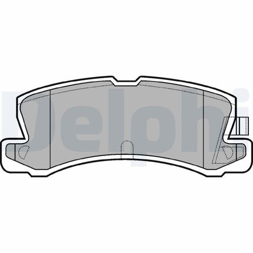 Lp611 delphi brake pad set - lp611,
