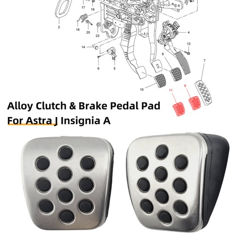 Alloy clutch brake - brake, pedal