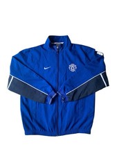 Nike Manchester United Training Jacket Mens Small Blue Zip Up 2000s 