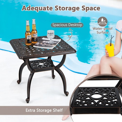 Cast aluminum patio - aluminum, side