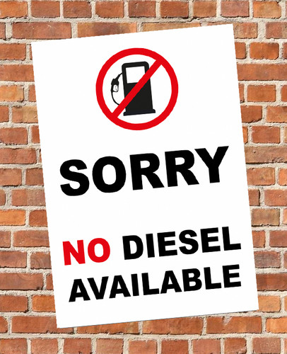 Petrol station sorry diesel - petrol,