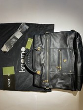 NEW-Knomo Oria Black Leather