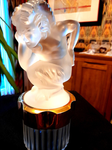 Lalique superb faun flacon - superb,