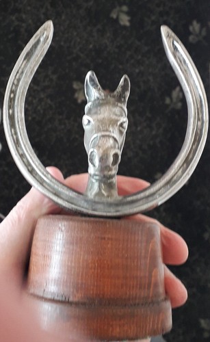 Horse head and horseshoe - head,