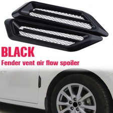 PAIR BLACK CAR SIDE FENDER