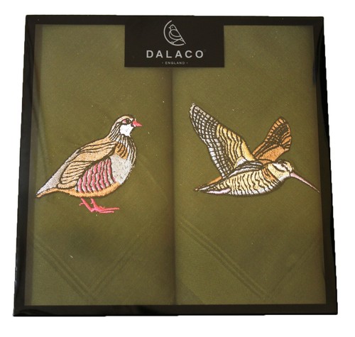 Embroidered green woodcock - embroidered, &