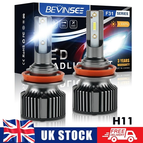 H11 led headlight bulbs - 2x,
