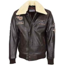 Mens Brown Hide leather Flying