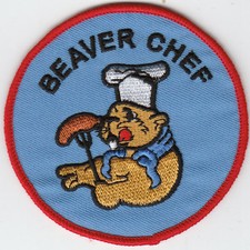 Boy Scout Badge embroidered BEAVER CHEF
