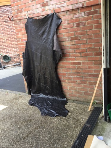 Large leather hide offcut - large,