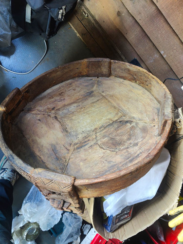 Antique indian grinding table - antique,