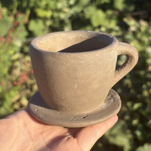 Ceramic small teacup with - small,