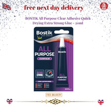 BOSTIK All Purpose Clear Adhesive Quick Drying Extra Strong Glue - 20ml