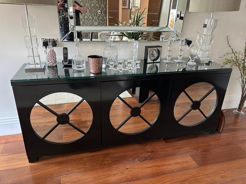 Modern black mirrored - black,
