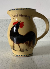 Vintage hand painted potted