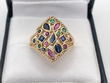 9ct Gold Ruby, Sapphire &