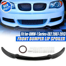 Gloss Black Front Lip Splitter For BMW 1Series E82 E88 M Sport Performance 07-13