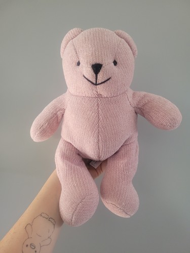 Debenhams lavendar knit bear - knit,