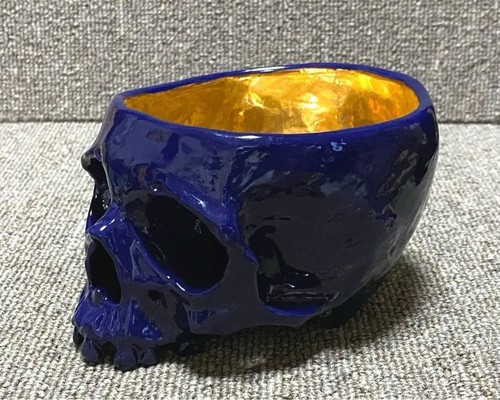 Skull tea bowl h3 - tea,
