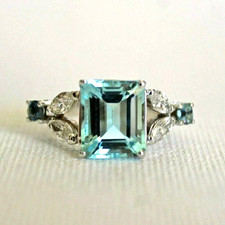 Emerald Cut Aquamarine Diamond