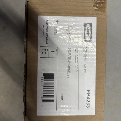 Hubbell fb4233 floor - fb4233, box