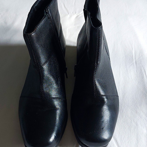Pavers women black leather - women's,