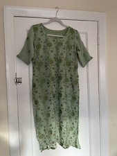 Indian Kurti Kaftan Beaded Beach Cover Short Sleeve Boho Chic Hippy Kurta M