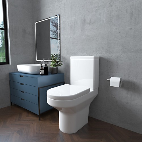 Bathroom rimless modern close - rimless,