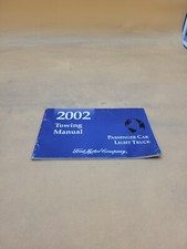 2002 FORD PASSENGER CAR LIGHT TRUCK TOWING INSTRUCTIONS GUIDE MANUAL BOOK 