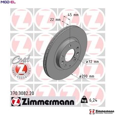 2x BRAKE DISC 370.3082.20 FOR