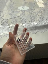 Nail tech drill bit storage e-file box