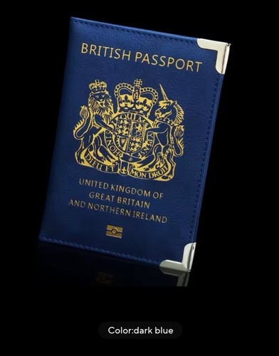 British blue passport cover - blue,