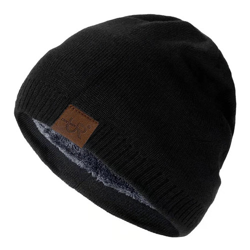 Knitted winter beanie - knitted,