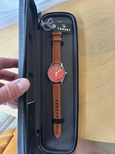 Tsovet red dial - tsovet, quartz