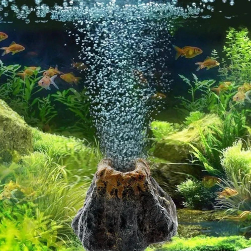Aquarium volcano bubble - aquarium,