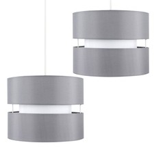 Pair of Grey Ceiling Light