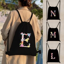 Unisex Water Resistant Drawstring Bags Kids Sports Gym Swimming School PE Sacks