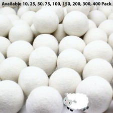 EcoJeannie Wooland Wholesale Bulk Laundry XL Premium 100% Wool Dryer Balls,