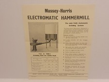 Massey Harris Ferguson hammermill farm machinery tractor sales brochure leaflet