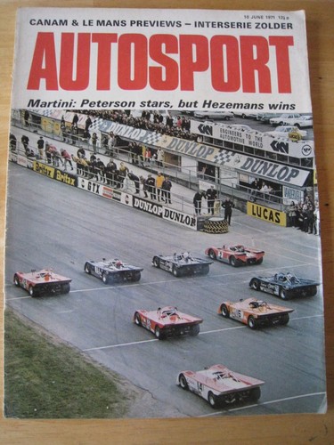 Autosport magazine jun 1971 - magazine,