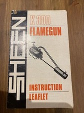 x300 flamegun instruction leaflet sheen - L352