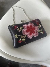 Leko London Box Bag With Chain Embroidered Front 