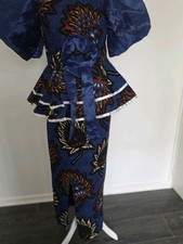 Two Pieces African Woman Dress  Vetement Dashiki Ankara Fabric Skirt With Boubou